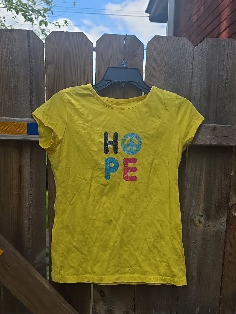 Kids Yellow 'Hope' Graphic Tee